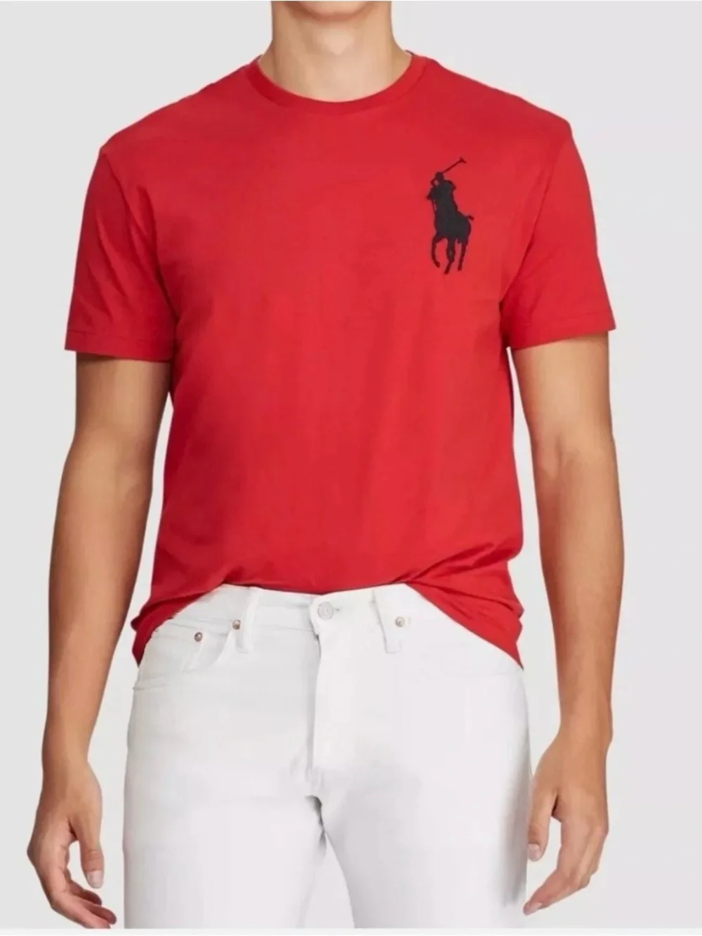 Ralph Lauren Red Polo Pony Crew Neck T-Shirt Sz‎ XL